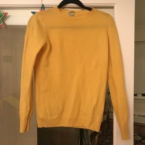 Benetton yellow sweater, merino wool